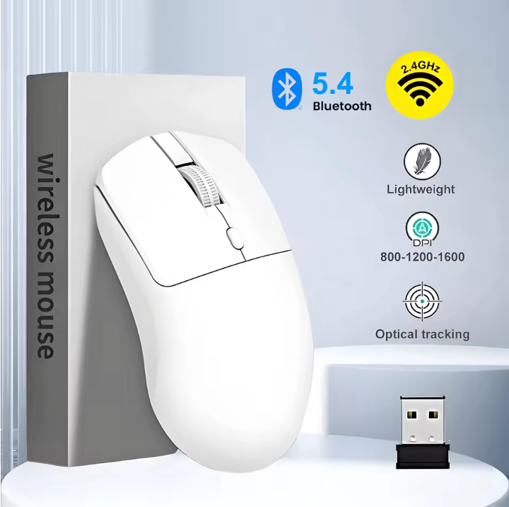 Wireless Rechargeable Mouse – Smooth Tracking, Silent Clicks & All-Day Comfort