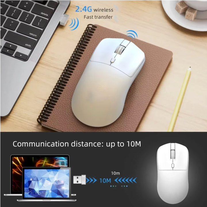Wireless Rechargeable Mouse – Smooth Tracking, Silent Clicks & All-Day Comfort