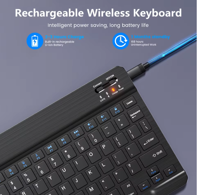 Bluetooth Wireless Keyboard Mini Keyboard For Laptop Tablet Phone ipad Rechargeable Gaming Keyboard For Android iOS Windows