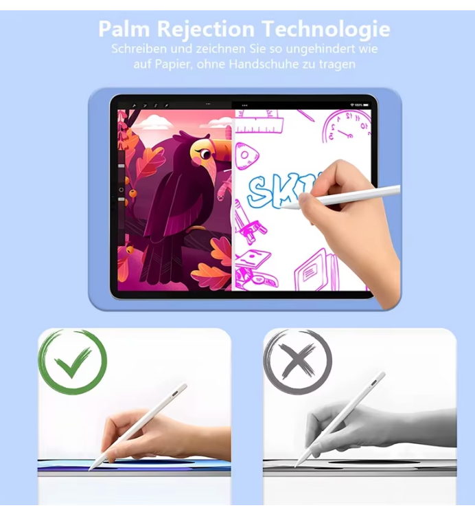 Apple Pencil 2 1 Palm Rejection Power Display iPad Accessories iPad 2022 2021 2020 2019 2018 Pro 11 12.9 Air Mini Stylus Pe